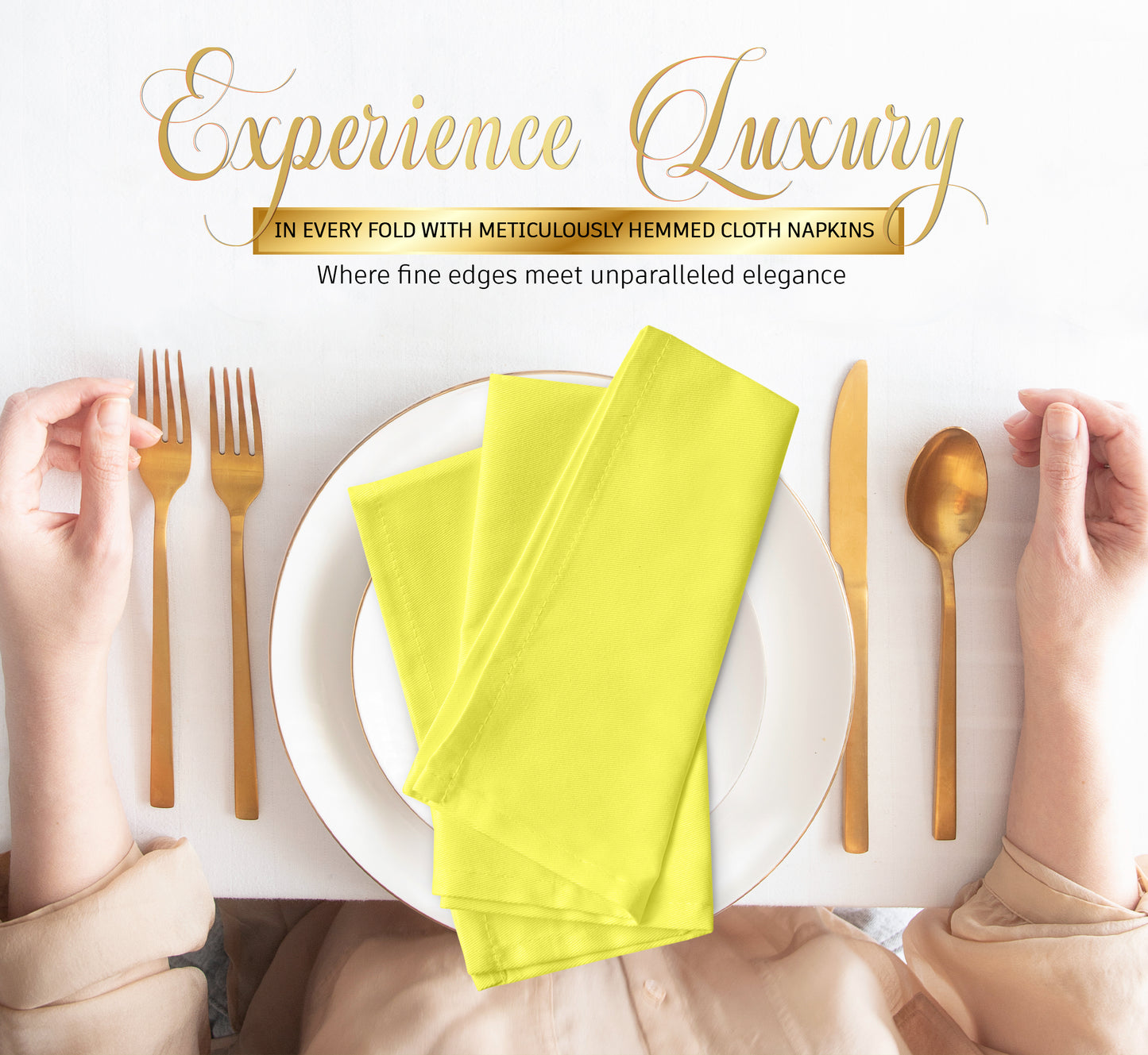 Cloth Napkin - Yellow