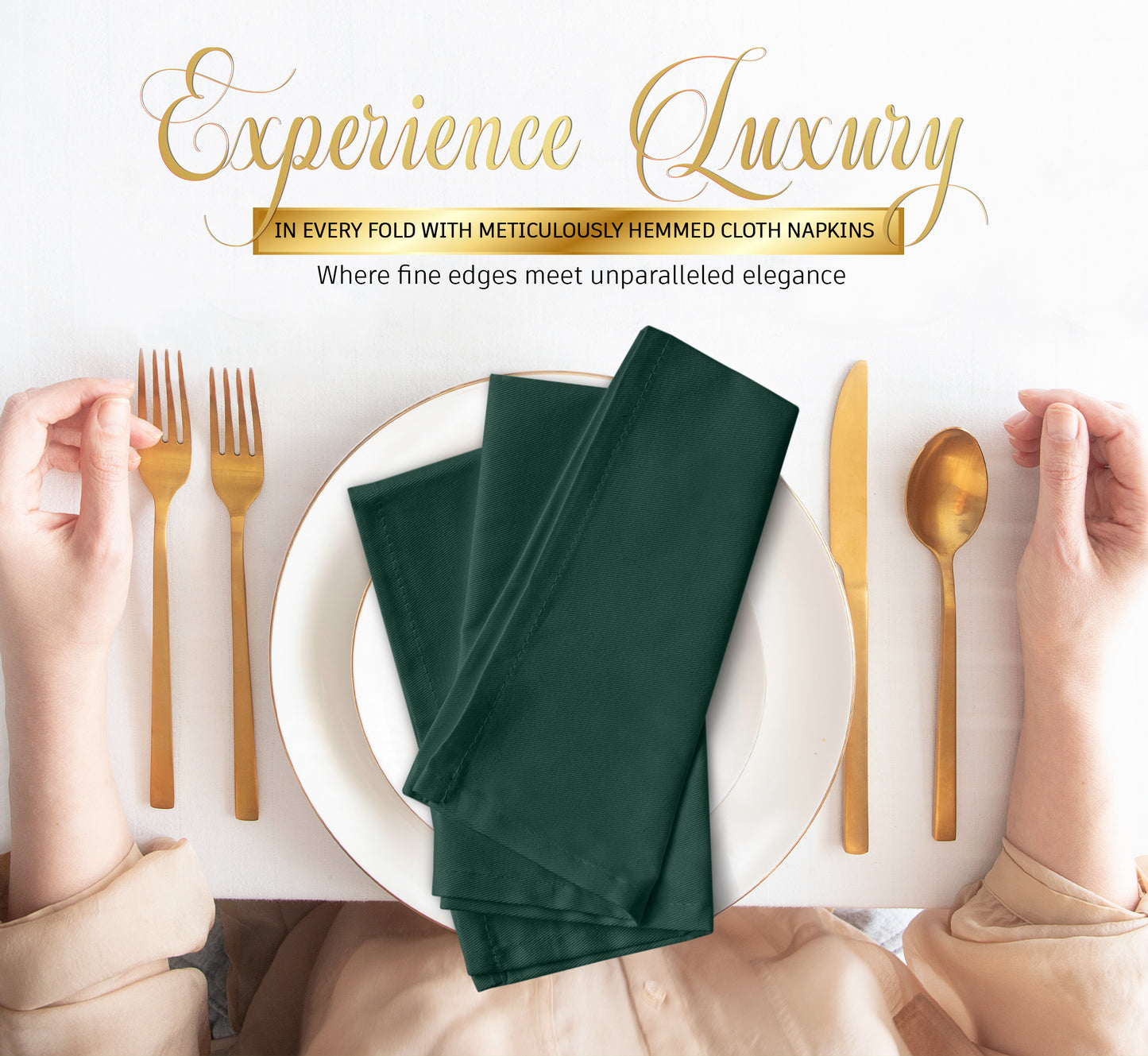 Cloth Napkin - Emerald Green