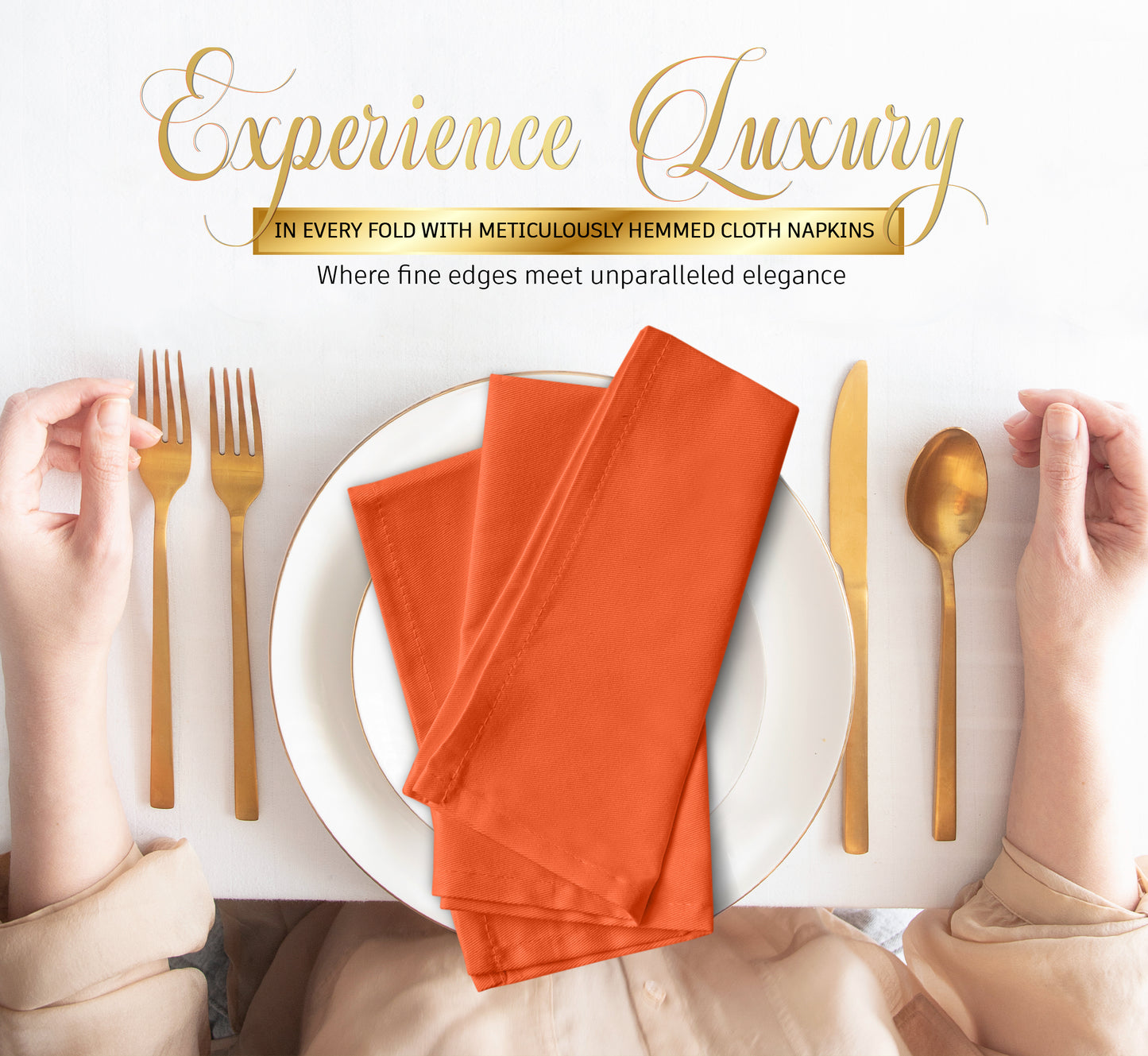 Cloth napkin - Orange