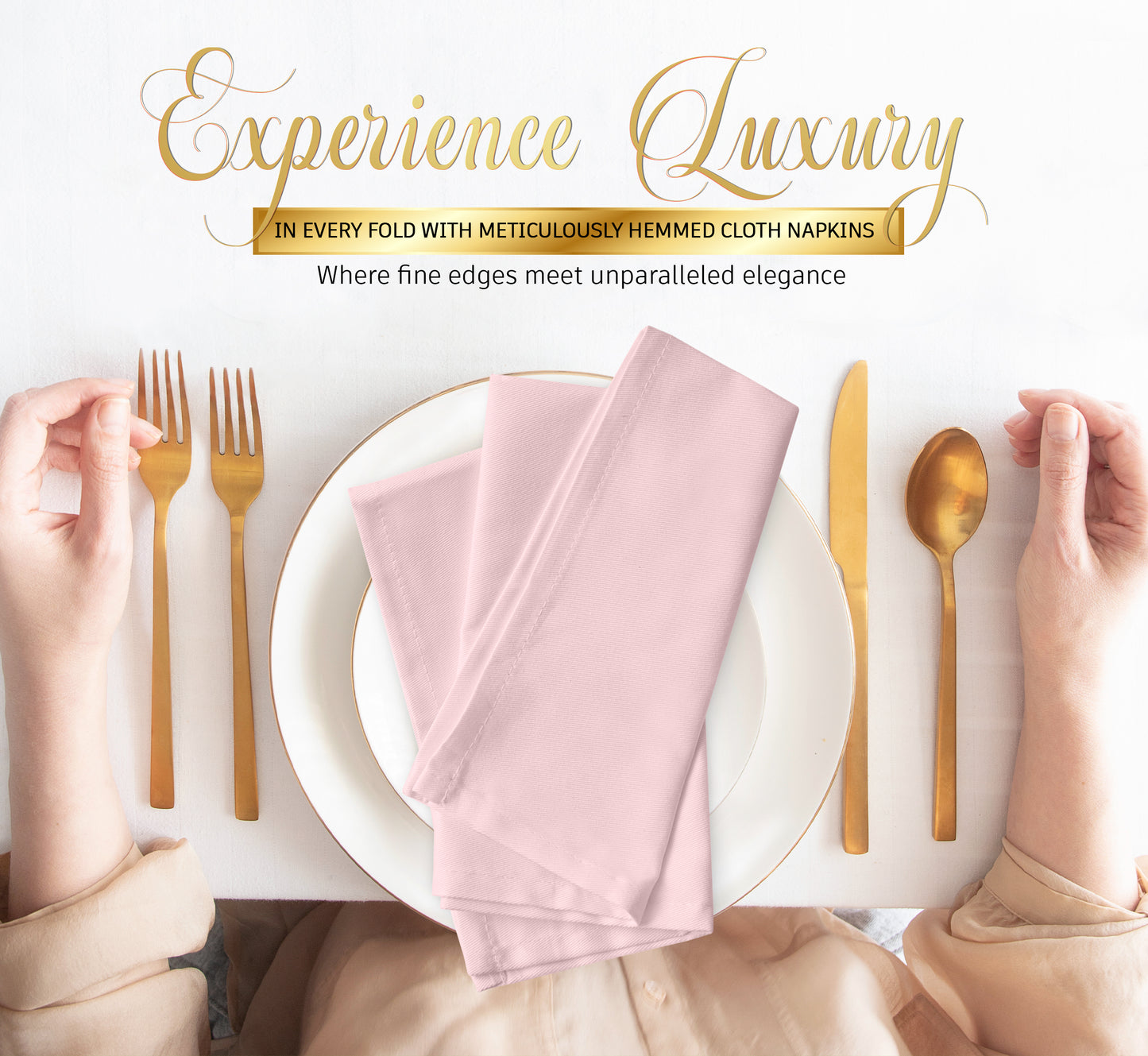 Cloth napkin - Pink