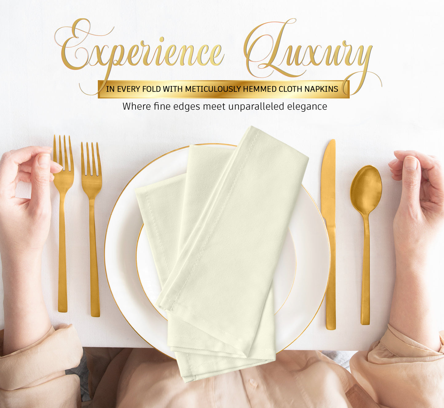 Cloth napkin - Ivory