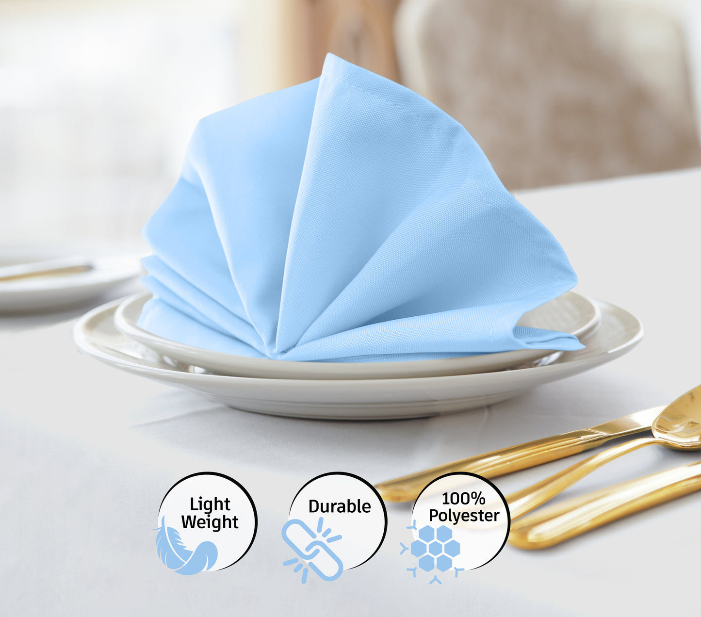 Cloth Napkin - Spa Blue