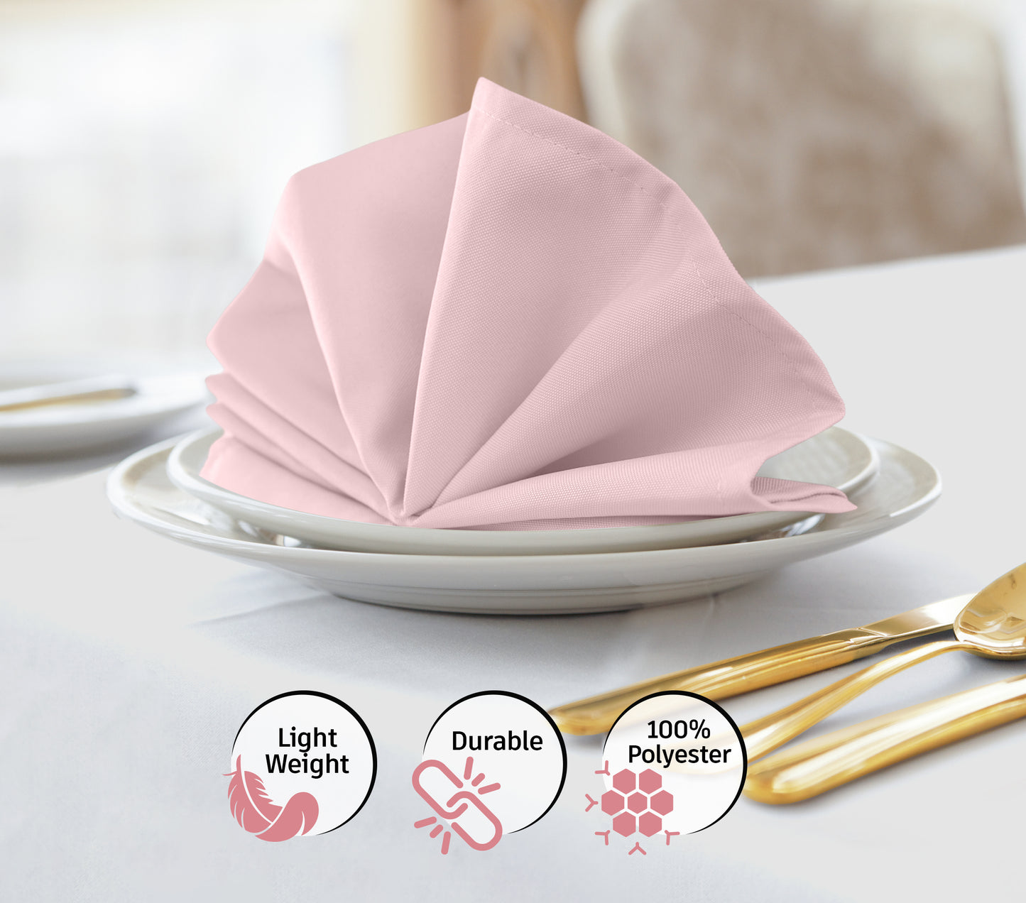 Cloth napkin - Pink