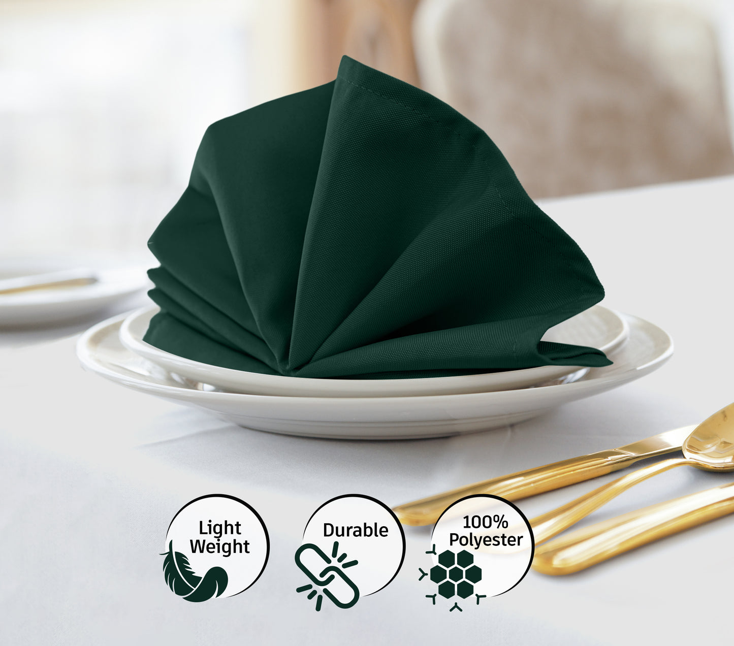 Cloth Napkin - Emerald Green