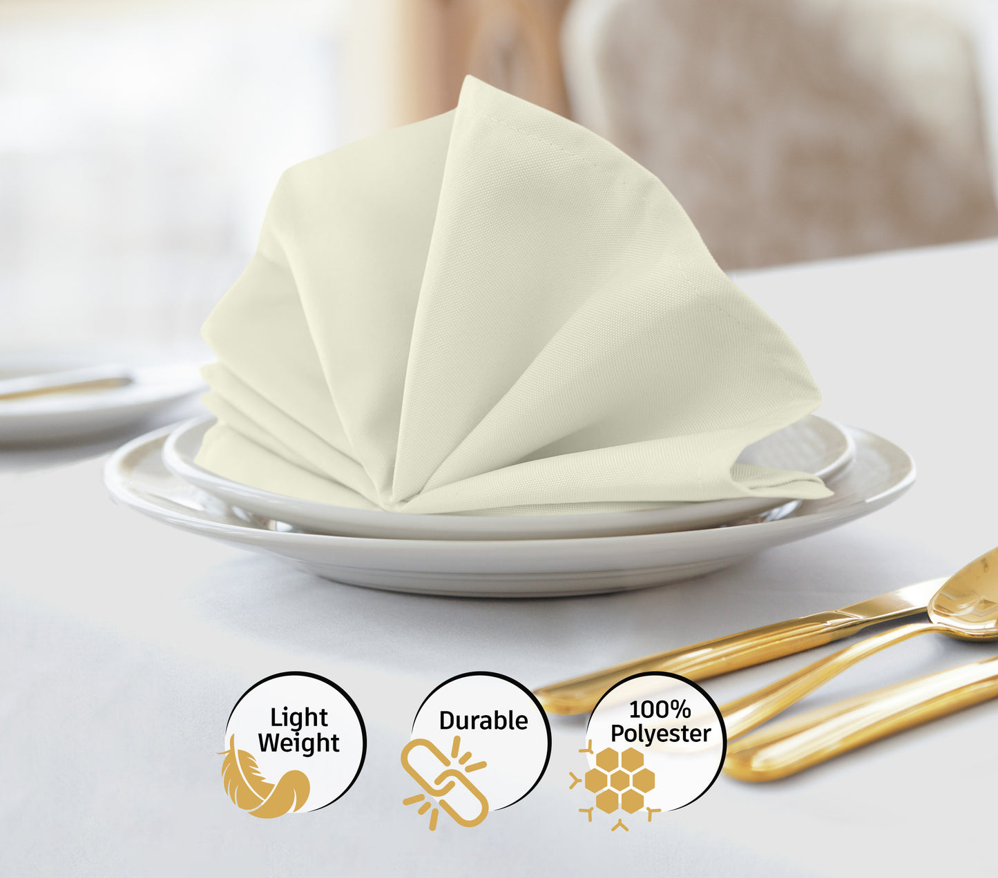 Cloth napkin - Ivory