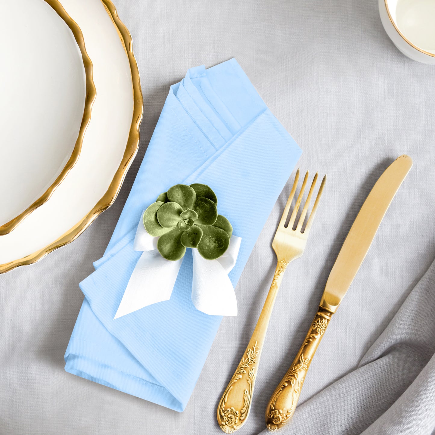 Cloth Napkin - Spa Blue