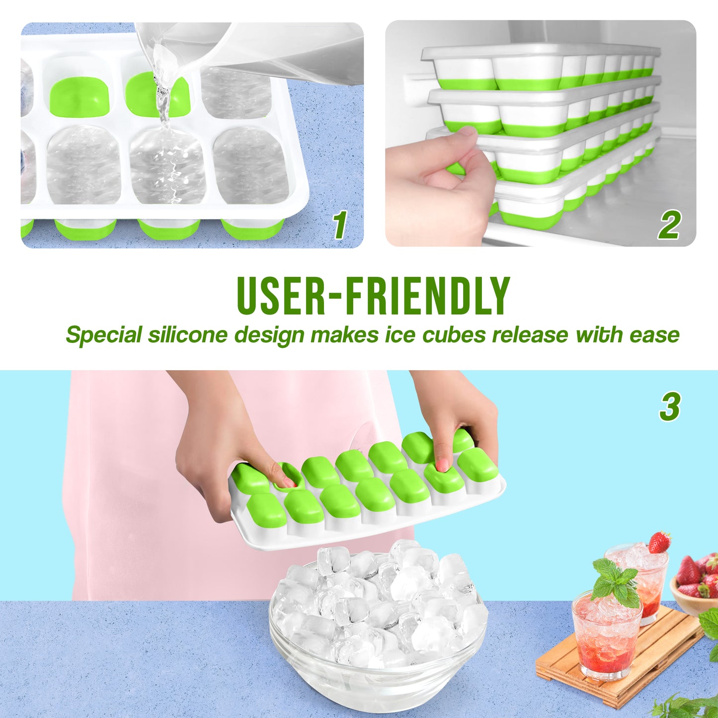 ice tray pack of 4